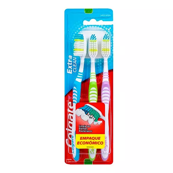 Cepillo Colgate Extra Clean Medi X 3 Unds P/E