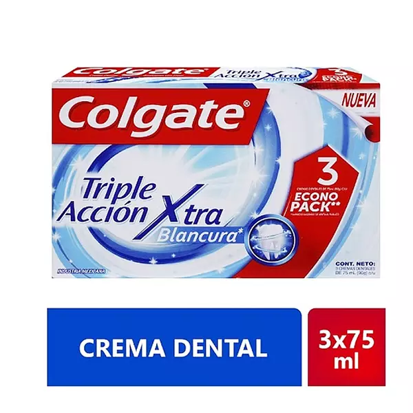 Crema Colgate Triple Accion Ext/B X 75 Grs X 3 Unds