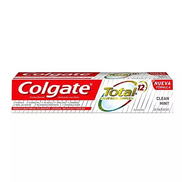 Crema Colgate Total 12 Cle/Mint X 50 Cc